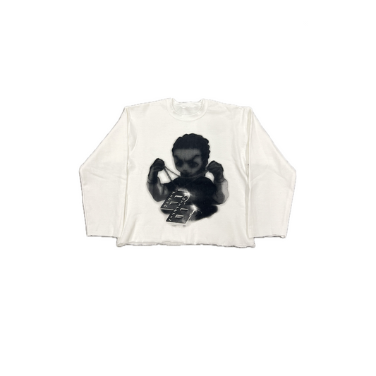 BB Black Riley Distressed Crewneck